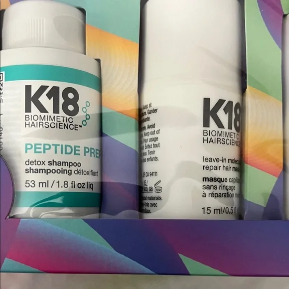 K18 Biomimetic Hairscience Mini Kit - White and Blue - Picture 3 of 4